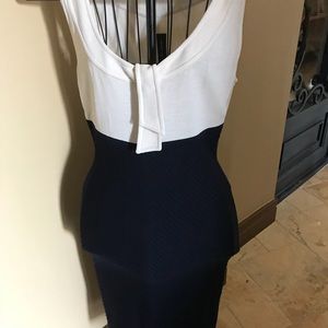 St John cream and white tank dress sailor style!